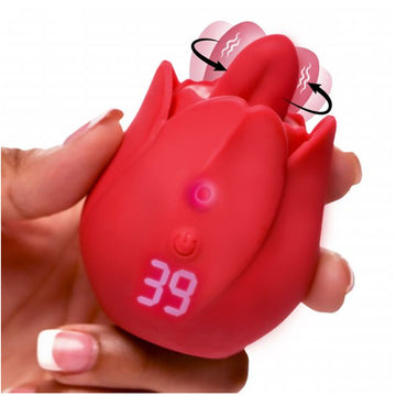 Rose Kisser Licking and Vibrating Digital Clitoral Stimulator - Valentine's Day Gift
